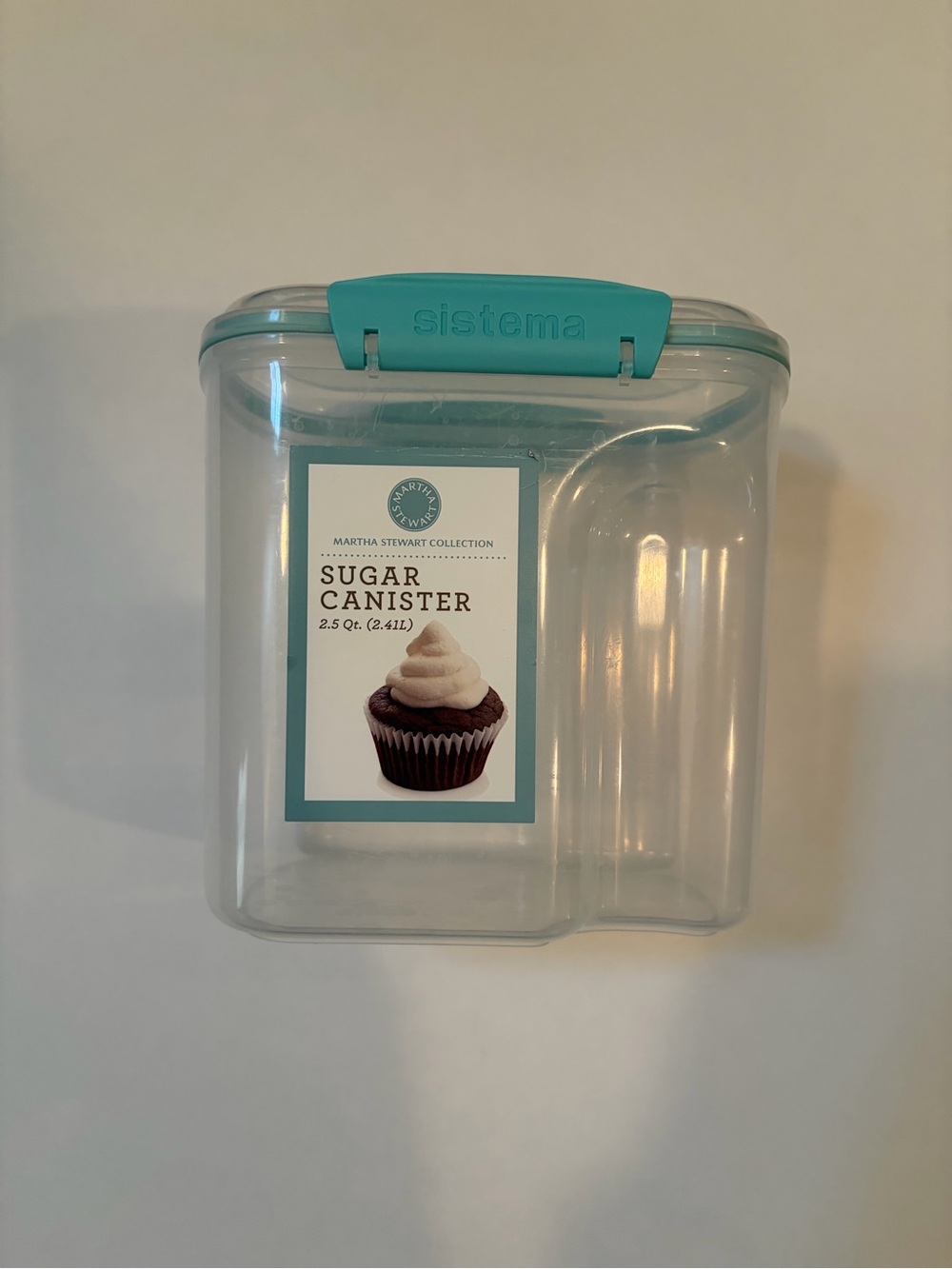 Sistema Teal Sugar Canister - Airtight Kitchen Storage GUC